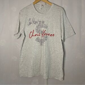 CHRIS Kroeze AUTOGRAPHED TSHIRT XL heather gray